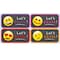 Ashley Productions Non-Magnetic Mini Whiteboard Erasers, Emotions Icons, 16PK 78014 - alternate 2